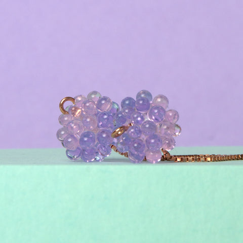 Gelly Berries Pink&Violett | Ohrringe aus Lampwork-Perlen