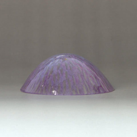 Handgemachte Mini-Glasschale Violett – Unikat Ofenglas, florales Relief
