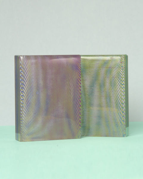 Moirés in Mint und Violett